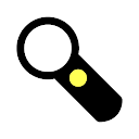 Magnifying glass with light -